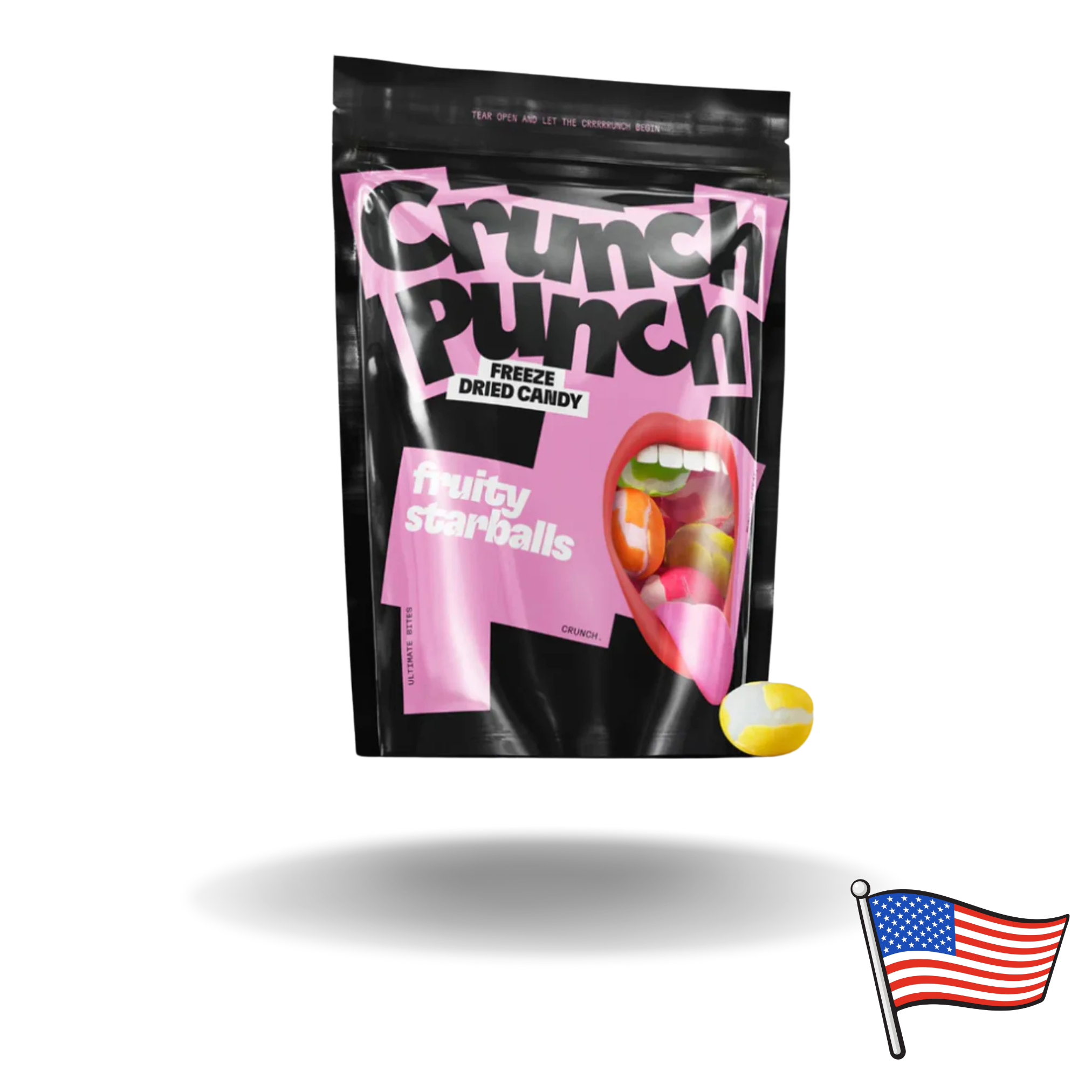 15x Crunch Punch Freeze-Dried Fruity Starballs 100g