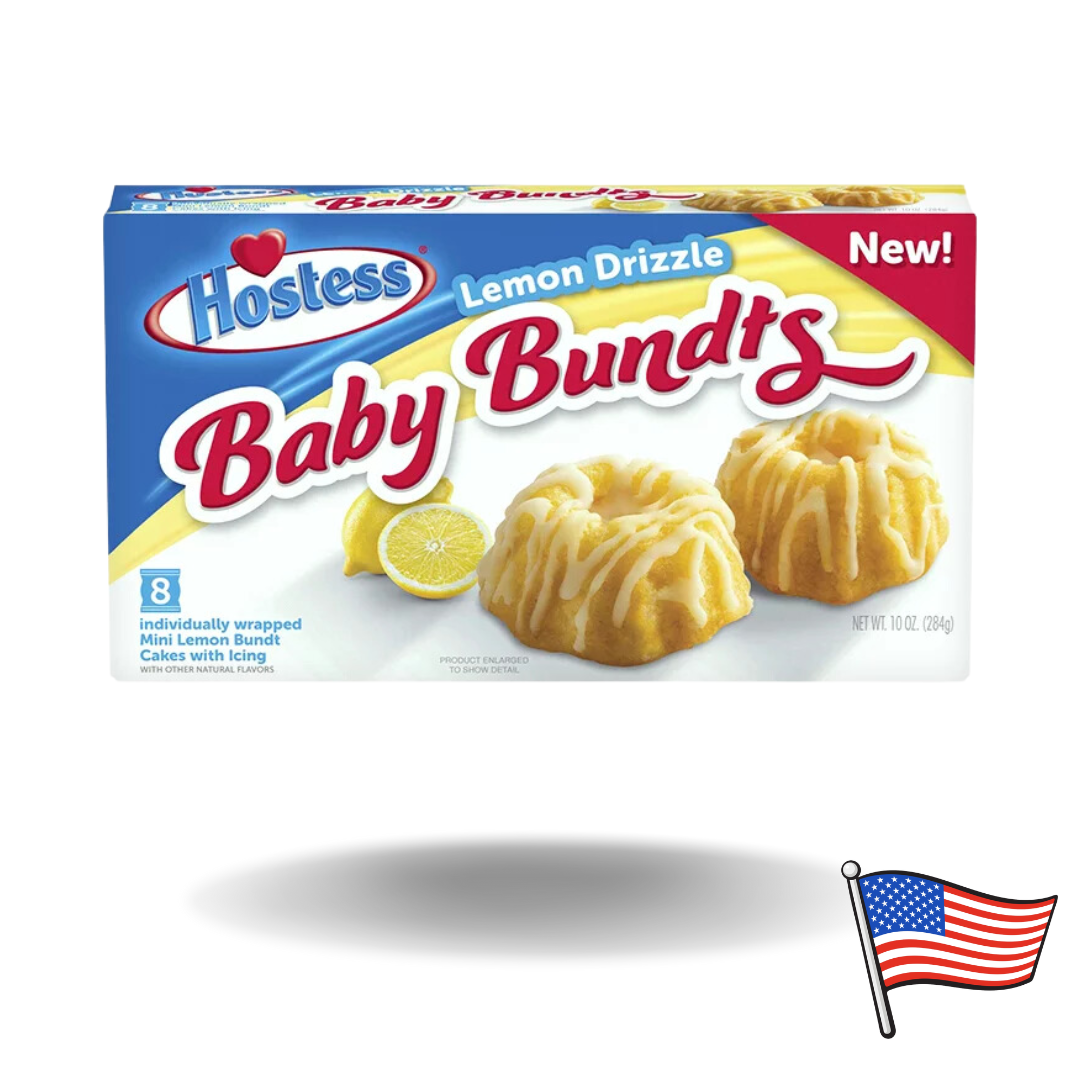 6x Hostess Baby Bundts Lemon Drizzle 284g